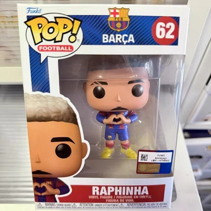 Funko Pop Series Official Genuine Action Doll Model  Ter Stegen Raphinha Gavi Pedri Xavi Q Version Vinyl Sculpture Dolls Gift