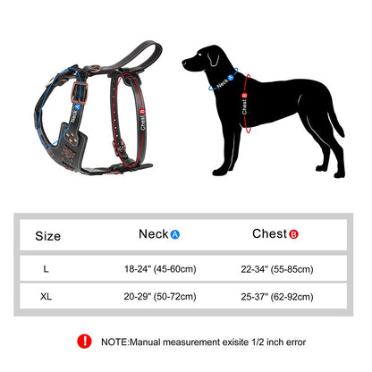 Coleira de Couro Genuíno para Cães, Arnês Durável para Cães Grandes, Coleiras Rebited para Treinamento de Animais de Estimação com Acessórios de Metal para Cães de Médio e Grande Porte