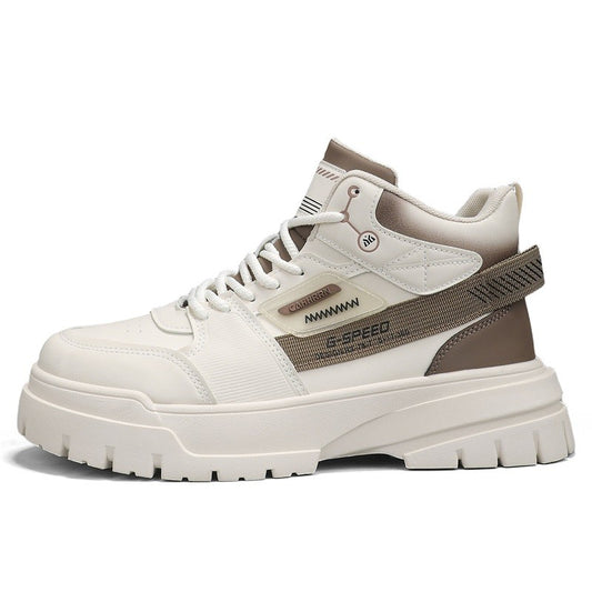 Men's autumn casual high-top sneakers, men's walking sneakers, outdoor sneakers, men's sports shoes, soft-soled walking shoes