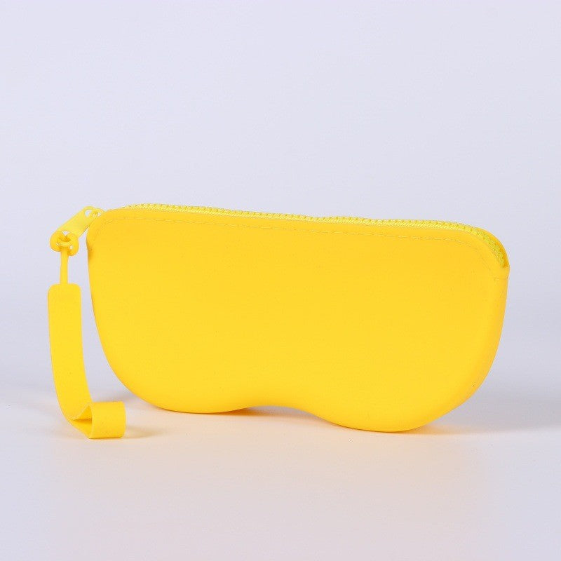 Soft Silicone Zipper Glasses Bag Storage Waterproof Bag Cosmetic Coin Bag for Women Girls Dustproof Glasses Box