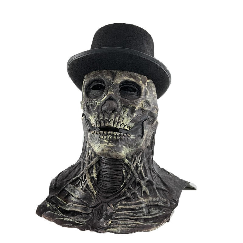 2026 Halloween Latex Skeleton Head Mask Horror Brain Helmet Mask Cosplay Party Supplies Skull Full Face Mask
