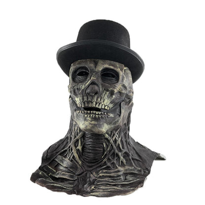2026 Halloween Latex Skeleton Head Mask Horror Brain Helmet Mask Cosplay Party Supplies Skull Full Face Mask