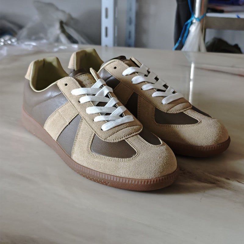 Leisure Walk Tenis Masculino Trainers Fashion Leather Men's Casual Shoes Lace Up  Simple Vulcanize Shoes Outdoor Male Sneakers