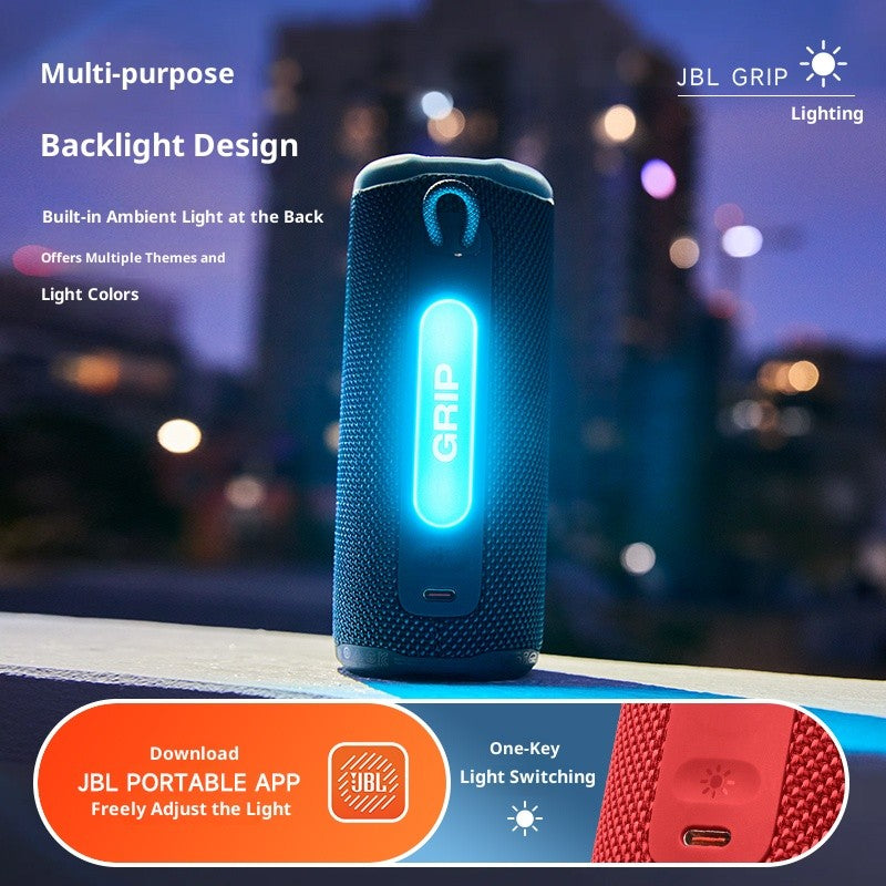 JBL GRIP Neon Can Caixa de Som Bluetooth Sem Fio Portátil Impermeável para Exterior Casa Mesa Ciclismo Caminhada Corrida Alto-Falante de Graves