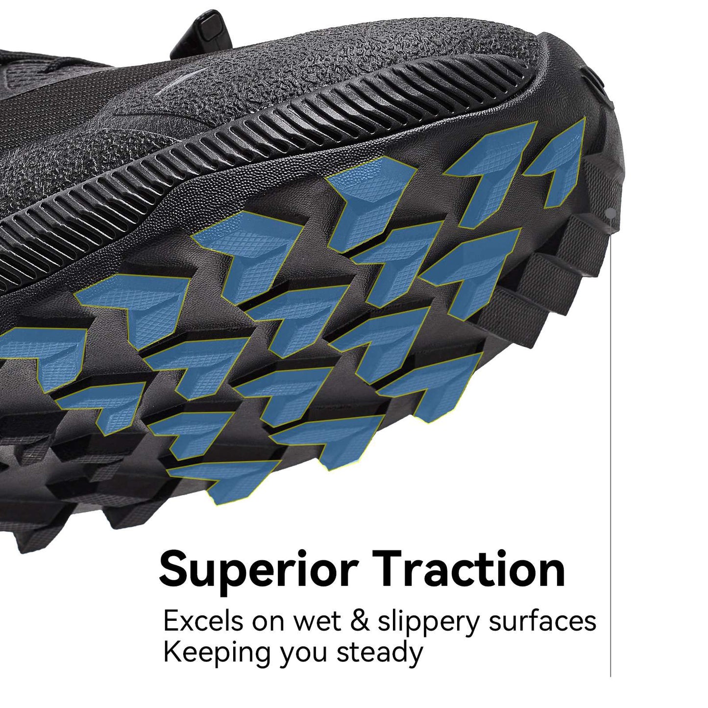 HOBIBEAR Unisex Running Shoes Elastic Band Hiking Sneakers Lightweight Breathable Casual Shoes