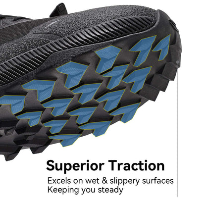 HOBIBEAR Unisex Running Shoes Elastic Band Hiking Sneakers Lightweight Breathable Casual Shoes