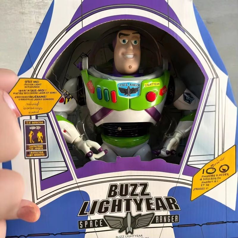 30cm Toy Story Buzz Lightyear Nave Espacial Modelo de Som Boneco Colecionável Buzz Lightyear Presente de Aniversário para Crianças