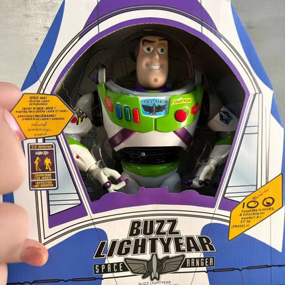 30cm Toy Story Buzz Lightyear Nave Espacial Modelo de Som Boneco Colecionável Buzz Lightyear Presente de Aniversário para Crianças