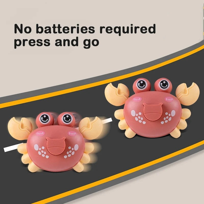 Crab Toy for Babies Walking Dancing Creative Funny Cute Crawling Press Toys Educational Toddler Kids Birthday Christmas Gifts