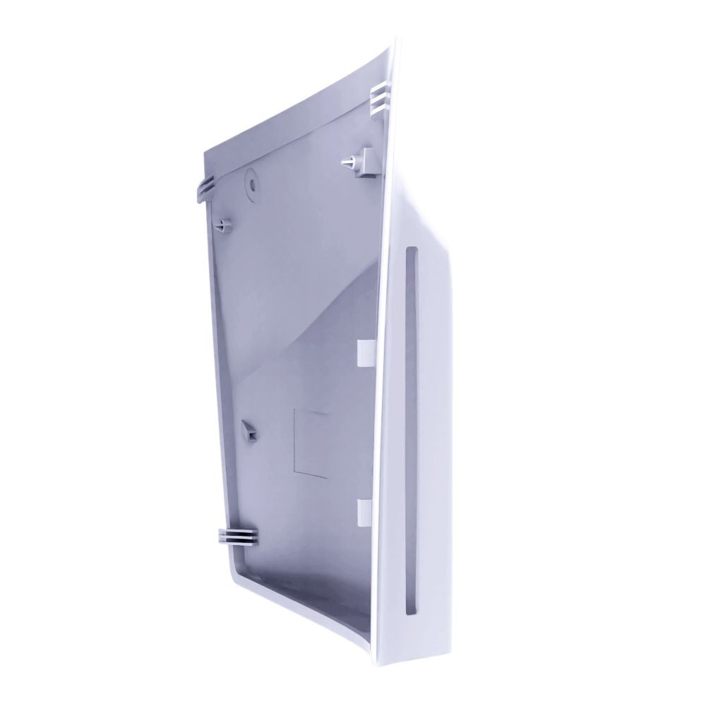 Premium Hard White Panels ABS Replacement Side Disc Plate One Parts Faceplate Cover for PS5 Slim Disc Digital