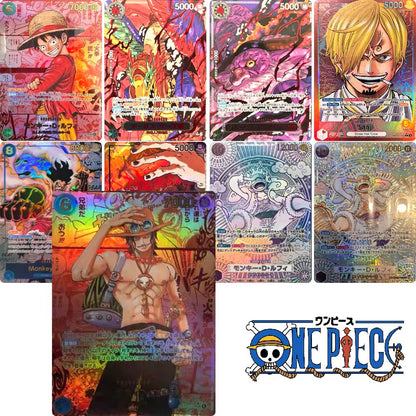 Personagens de anime ONE PIECE Nami Roronoa Zoro DIY feito à mão textura Xtreme Game brinquedos Cartão colecionável Presente de Natal aniversário