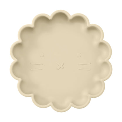 1PC Silicone Baby Dishes Cartoon Lion Shape Baby Plate BPA Free Baby Tableware Feeding Training Baby Stuff Non-Slip Lunch Box