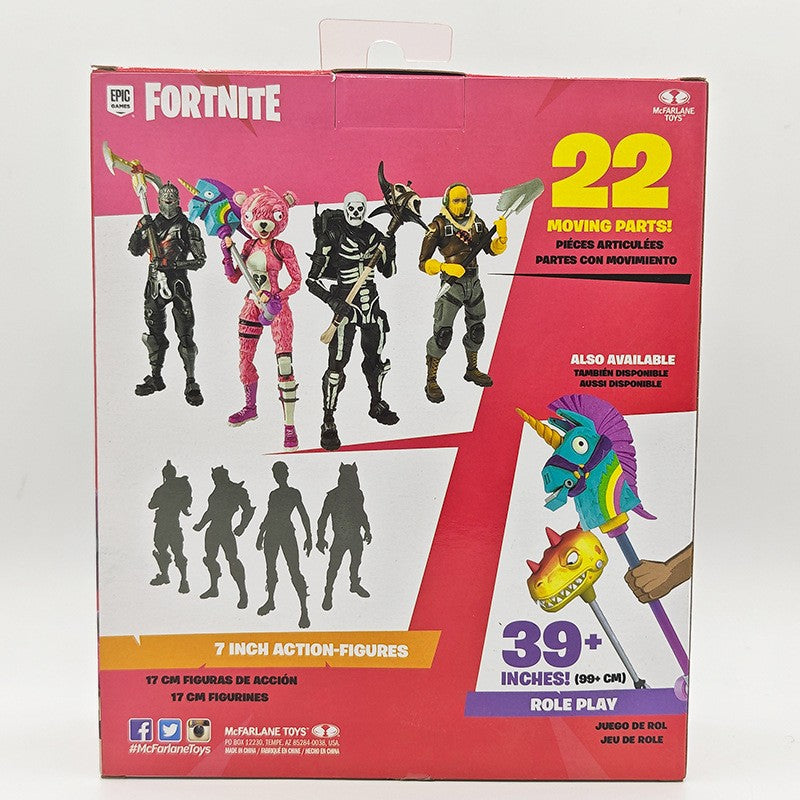 Fortnite Raptor Cavaleiro Negro Soldado Caveira Líder do Esquadrão Abraço Boneco de Ação Decoração de Quarto Brinquedos Presente para Crianças