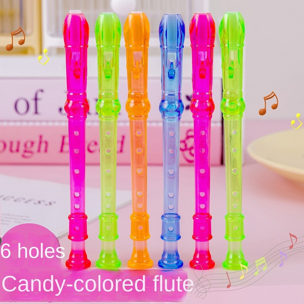20-50 Pcs Mini Transparent Six Hole Recorder Kids Party Birthday Carnival Gifts, Kindergarten Rewards, Pinata Goody Bag Fillers