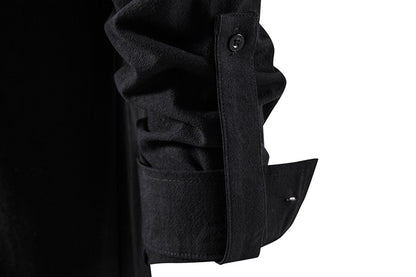 King Billion Men's Shirts Casual Men Cotton Linen Long Sleeve T-shirt Spring Autumn Vintage Shirt US Size Drawstring Neck