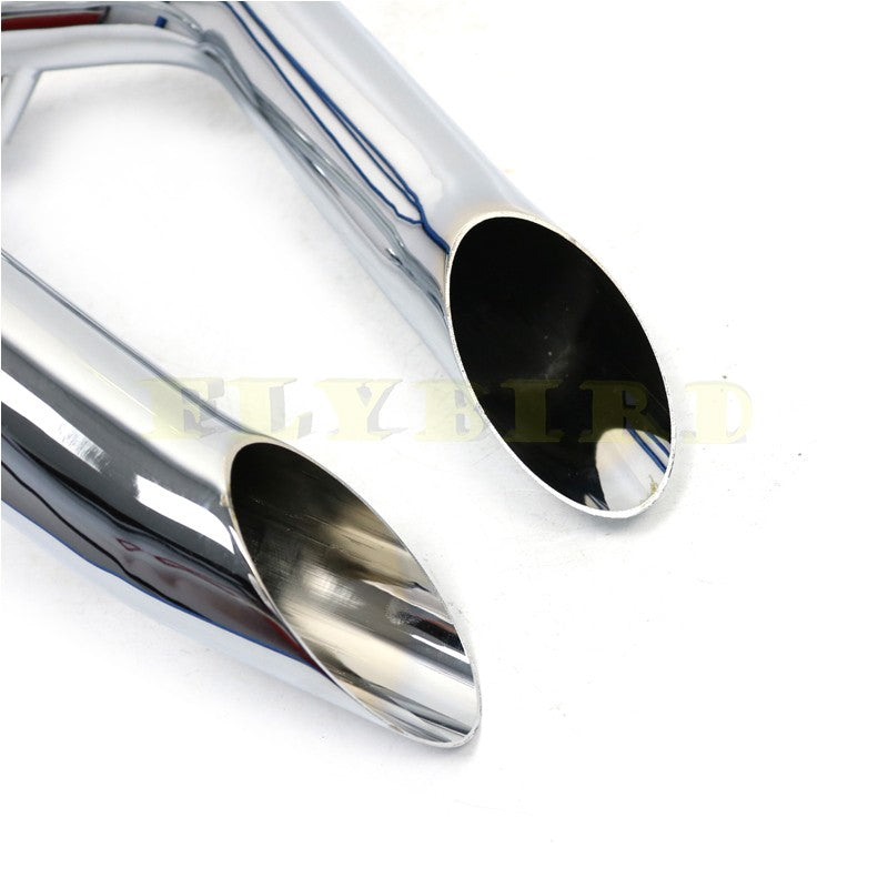 For Softail Chopper Bobber Custom Sportster XL883 883 1200 120M Black Chrome Retro Exhaust Motorcycle Pipe Muffler System Bike