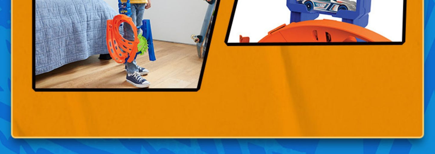 Em estoque Pista de corrida Hot Wheel Trick Loop Conjunto de pistas Brinquedo infantil Brinquedo para meninos Pista Htk17 Presentes de aniversário e feriado para crianças