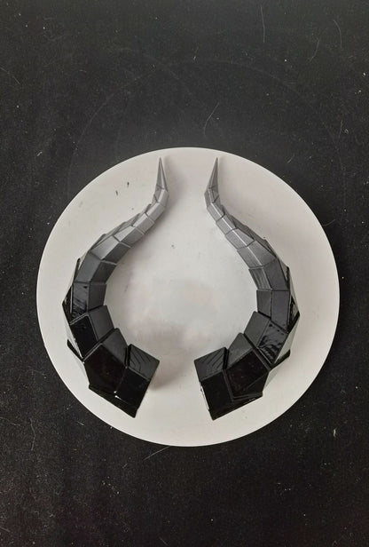 14/18cm Animal Simulate Horn Headband Gradient Devil Horn Halloween Party Headwear Lolita Witch Artificial Horns Cosplay Pros