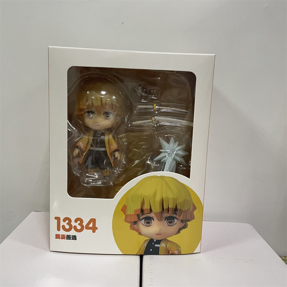 Bonecos de Anime Demon Slayer Inosuke #1361 Tanjirou #1193 Nezuko #1194 Zenitsu #1334 Brinquedos de PVC Figura de Ação Giyuu Kimetsu no Yaiba