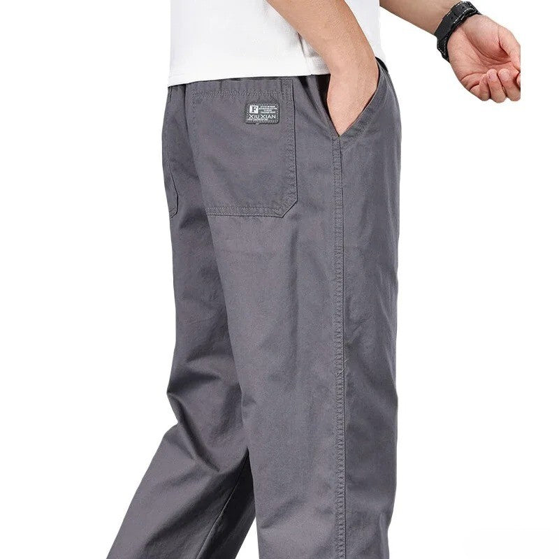 Calça Masculina Casual Plus Size 6GG Algodão Folgada Comprida Calça Esporte Elástico Cordão Moletom Masculina Calça Jogger Masculina Outono
