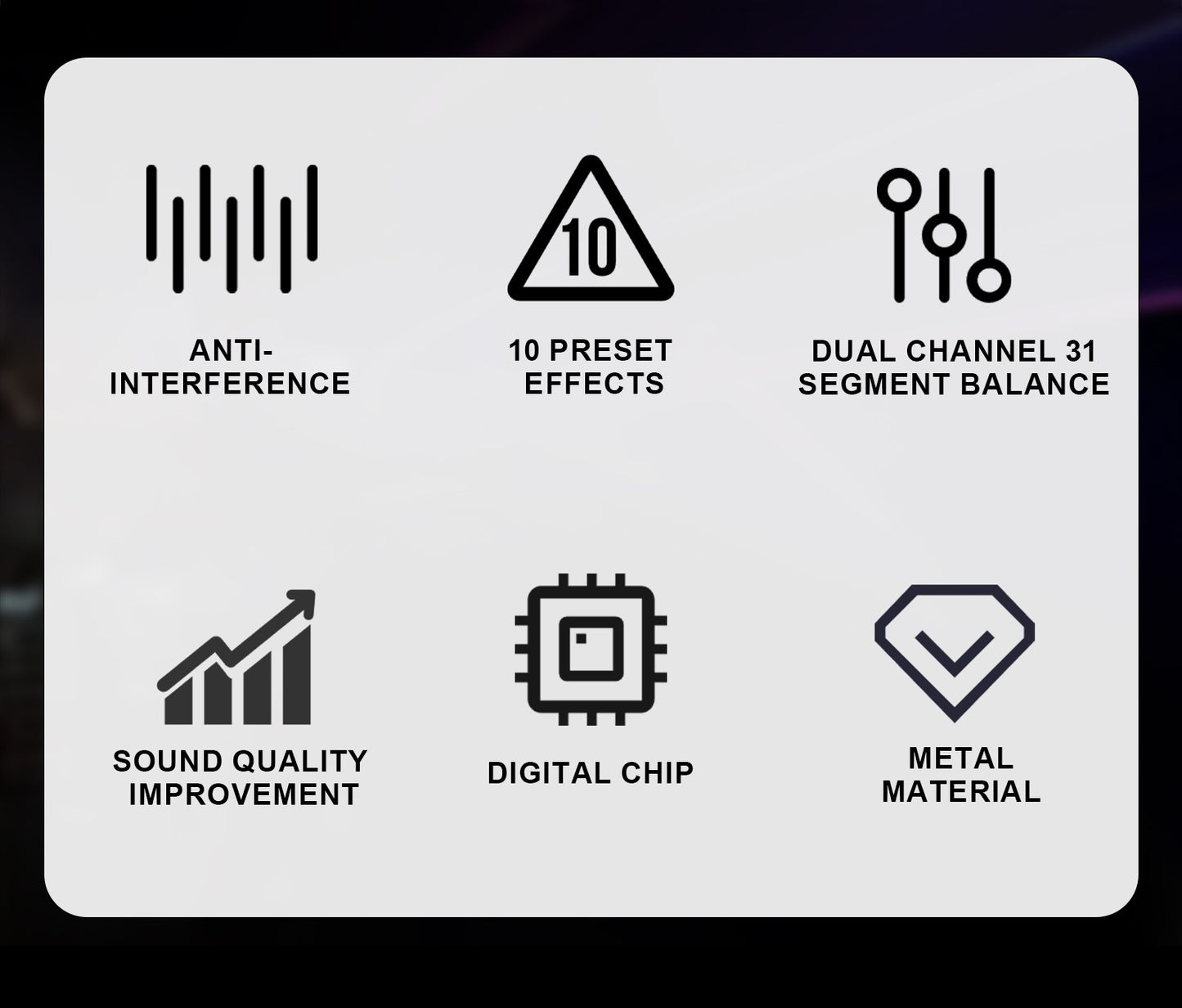 EQ31SUB Digital Equalizer 31 Stage Tuner Professional Stage Performance Noise Reduction Audio Processing