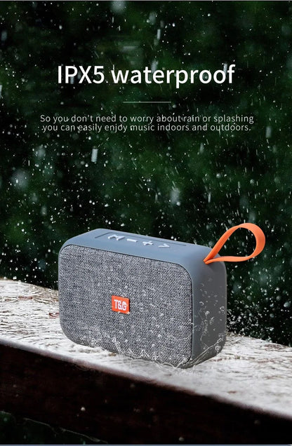 Caixa de Som Portátil TG506 Mini Soundbar Sem Fio Bluetooth 5.0 para Ambientes Internos e Externos HIFI Suporte para Cartão TF Rádio FM À Prova D'Água