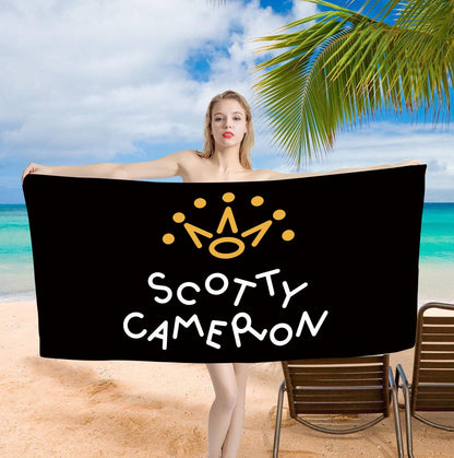 Beach Towel S-Scotty C-Cameron Printed Towel White thread One Piece Anime Bath Towel 75x150cm Bathroom Shower Washcloth Home