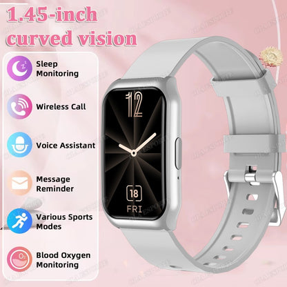 New Curved Screen Smart Watch 2025 For Health Watch Heart Rate Blood Oxygen/Pressure Sleep Monitor Sports Waterproof Smartwatch