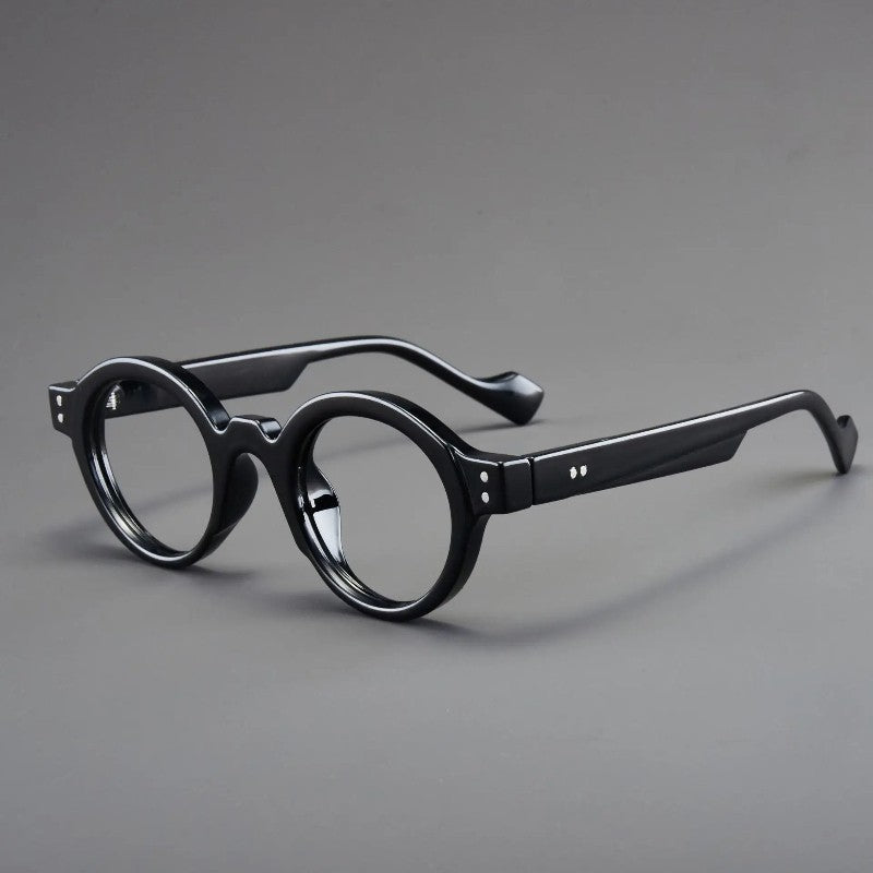 Retro Round Eyeglasses Suitable for Presbyopia Color-matching Trendy Small Frame HD Reading Glasses