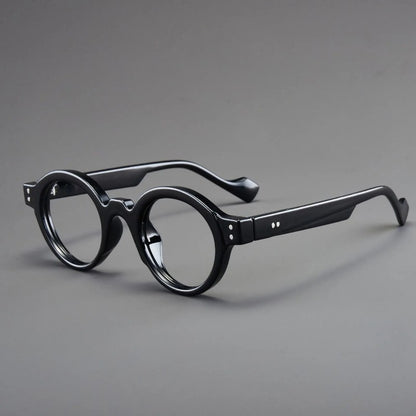 Retro Round Eyeglasses Suitable for Presbyopia Color-matching Trendy Small Frame HD Reading Glasses