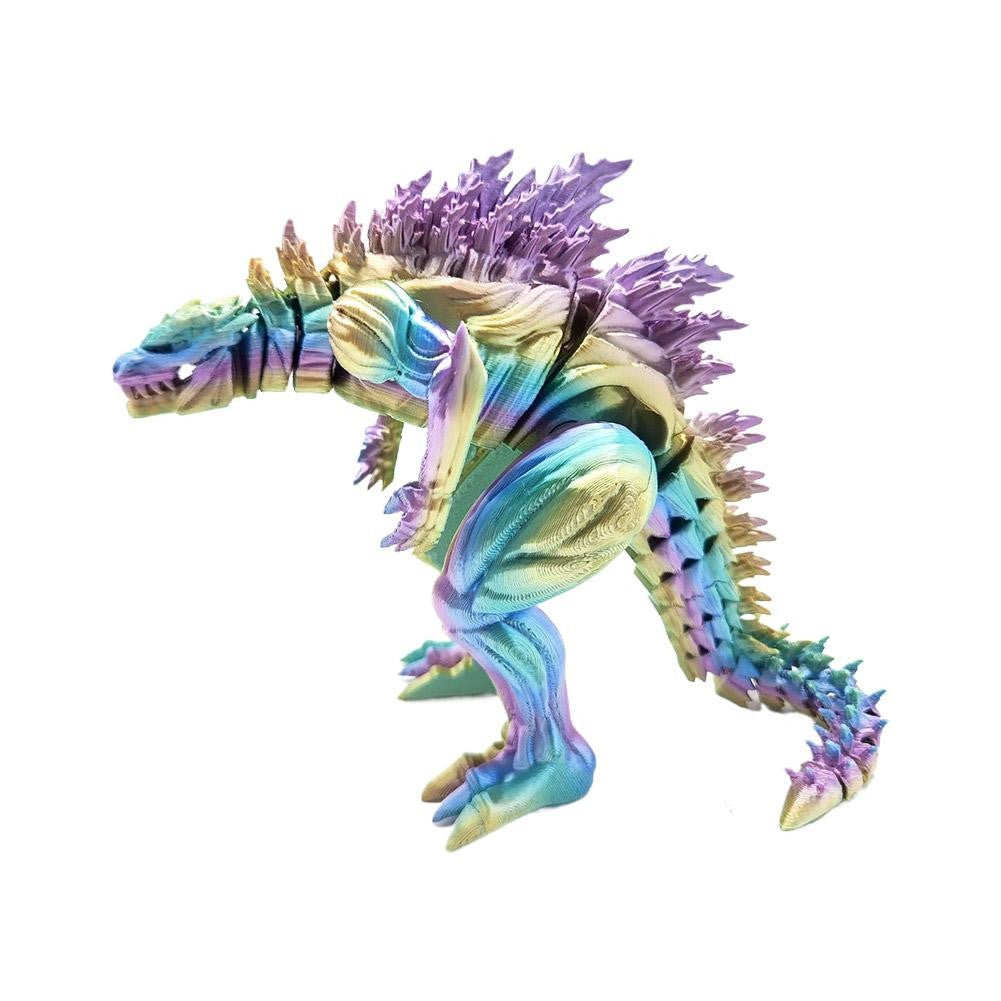 Enfeite de Dragão Impresso em 3D Enfeite de Mesa Dinossauro Boca Grande 3D Animais Casa Escritório Artesanato Figuras Impressas Presentes de Natal
