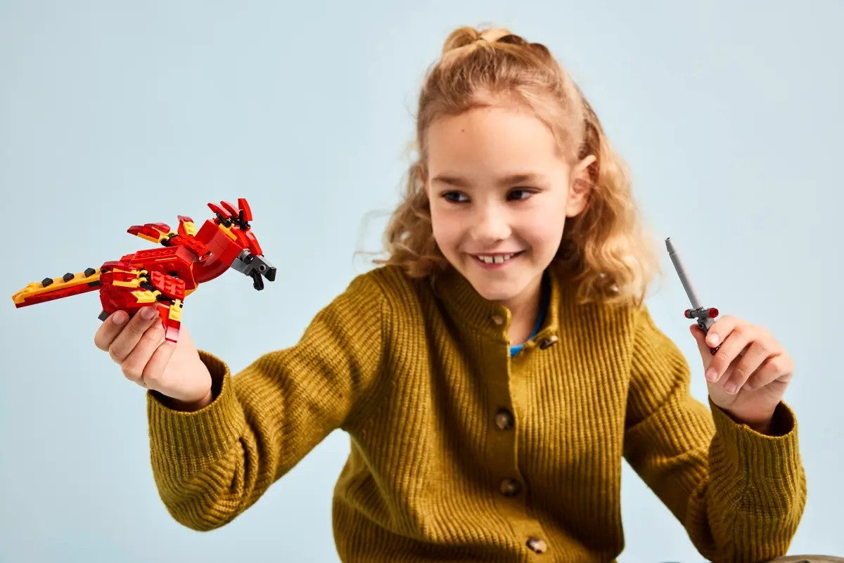 LEGO Harry Potter 76448 Fawkes, a Fênix de Dumbledore, Brinquedo de Blocos de Construção para Crianças