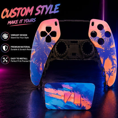 Replacement Front Shell With Touchpad For PS5 Controller Faceplate BDM-010 020 030 040 050 DIY Custom Housing Protection Cover