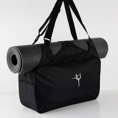 Yoga mat tote bag, large capacity fitness bag, travel bag, outdoor sports bag, storage bag, side water cup bag