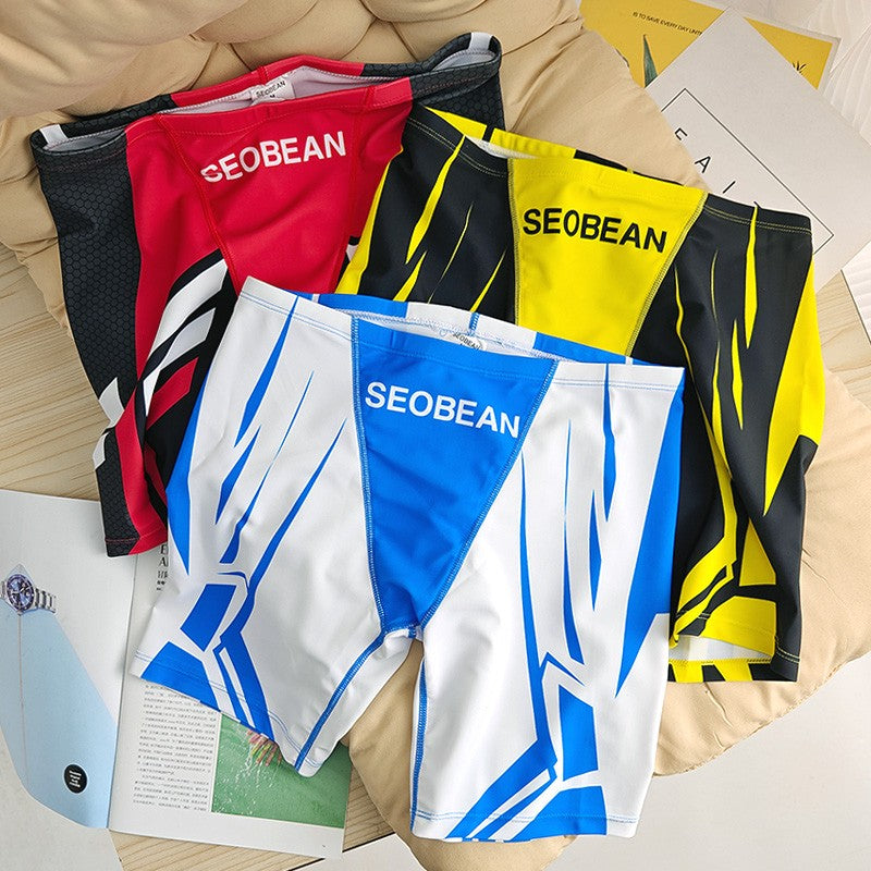 SEOBEAN Men's Low-Waist Boxer Shorts Swimming Trunks Hot Spring Pants Men's Swimsuit Comfortable Briefs Water Sports Gear