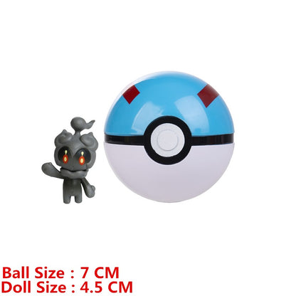 Pokémon Pokeball Com Desenhos Animados Filme Anime Figura Pikachu Charmander Eevee Squirtle Vulpix Qualidade Pet Action Model Brinquedos Presentes