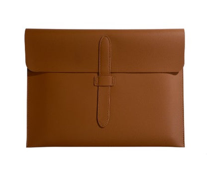 Business Office Luxury Document Bag PU Leather Custom Name Large Capacity A4 Paper File Bag Fashion Engrave Logo Storage Bags