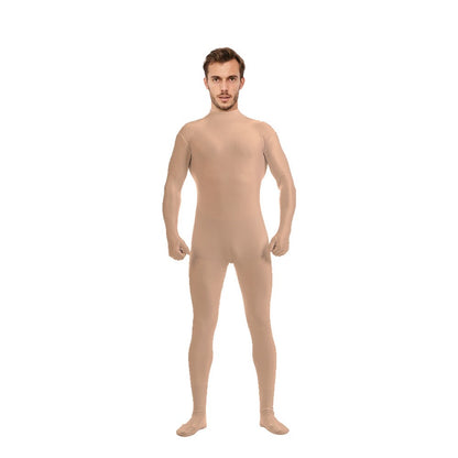 Adult Spandex Full Body Skin Tight Jumpsuit Zentai Suit Bodysuit Halloween Costume Women Men Dance Unitard Party Dancewear