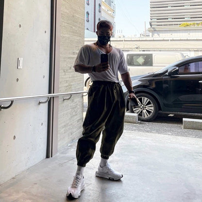 Muscle Men Sports Pants Training Basketball Running Loose Korean Version Of Casual Fitness Pants Fashionable Fitness Pants