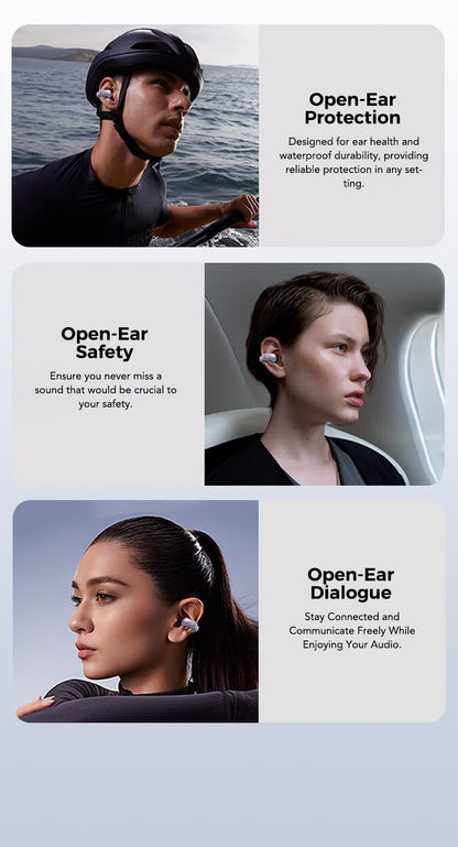 Translator ERAZER XF28 Bluetooth V6.0 Open-ear True Wireless EarbudsTranslation Earphones Office Travel,ASMR Headset APP