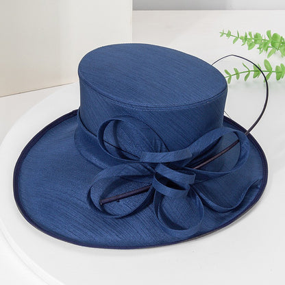 Moda Luxo Moda Pena Chapéu Chá Igreja Elegante Fotografia Cartola Feminina Banquete Fascinator Chapéus Formais de Casamento