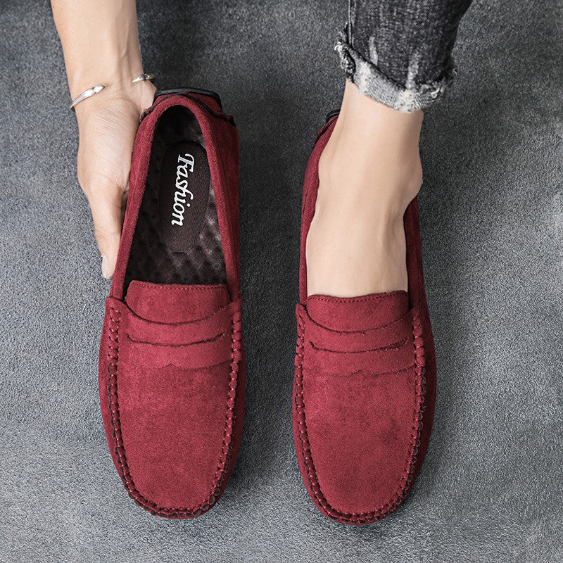 Fashion Suede Men Casual Shoes Breathable Comfort Slip-on Mens Driving Shoes Luxury Brand Men Loafers Mens Lazy Shoes Moccasins