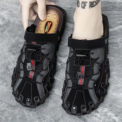 Men plus size Baotou casual sandals summer soft-sole non-slip outdoor beach shoes fashion youth outdoor dual-use sports slippers