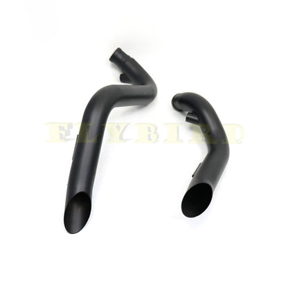 For Softail Chopper Bobber Custom Sportster XL883 883 1200 120M Black Chrome Retro Exhaust Motorcycle Pipe Muffler System Bike