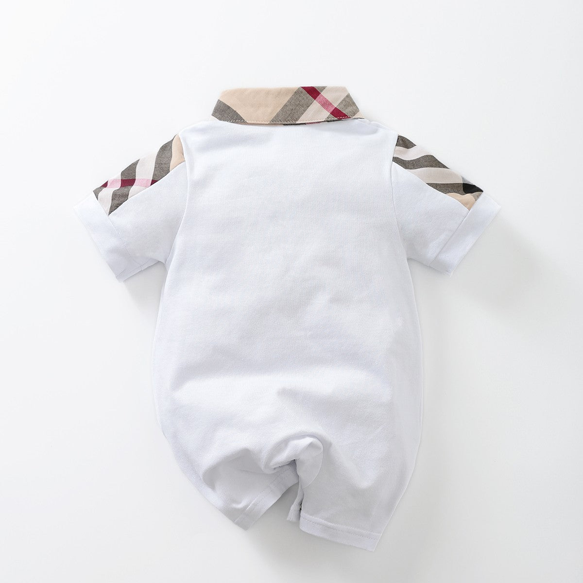 IURNXB Baby Boy's Romper Short Sleeve Cotton Infant Turndown Collar Tuxedo Jumpsuit Gentleman Summer One Piece Play Suit Outfits