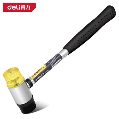 Martelo de borracha de 30 mm / 35 mm / 40 mm, com dupla face, para vidraça, martelo de nylon com cabeça redonda e cabo antiderrapante, ferramenta manual DIY