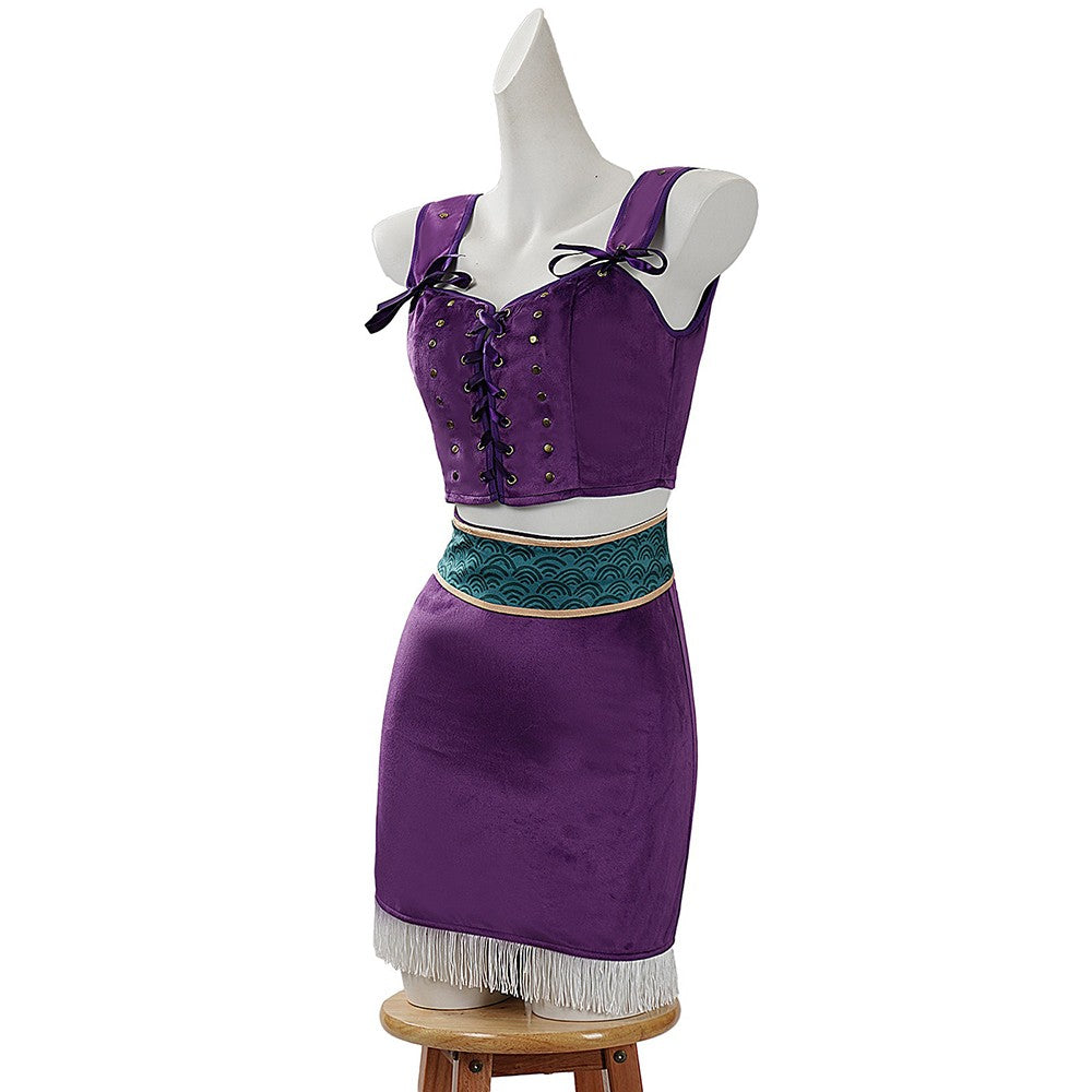 Anime Movie One Piece Nico Robin Cosplay Costume Top Skirt Belt Hat Role Play Outfit Halloween Carnival Party Performance Suit