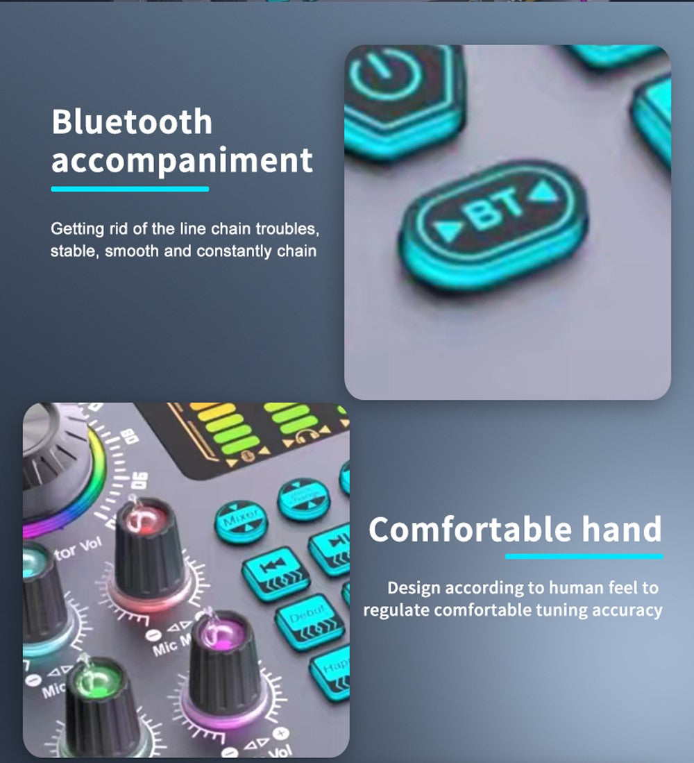 Zealsound Professional Podcast Live SoundCard Equipment Bundle with 48V XLR Microphone for PC Recording Singing Streaming Gaming