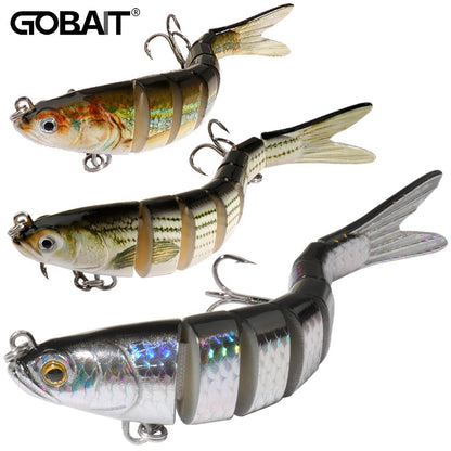 Isca Swimbait 11g 16g 27g Multi Articulada Lenta Afundante Segmentada Biônica Natação Pesca Baixo Anzol Triplo Pesca de Carpa Isca Dura