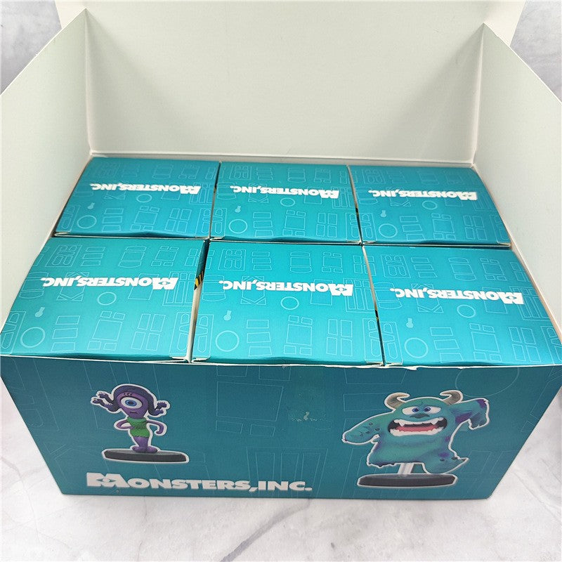 6pçs/conjunto Monstros Universidade Sullivan Michael Brinquedos Fofos de Bonecos de Anime 7-10CM